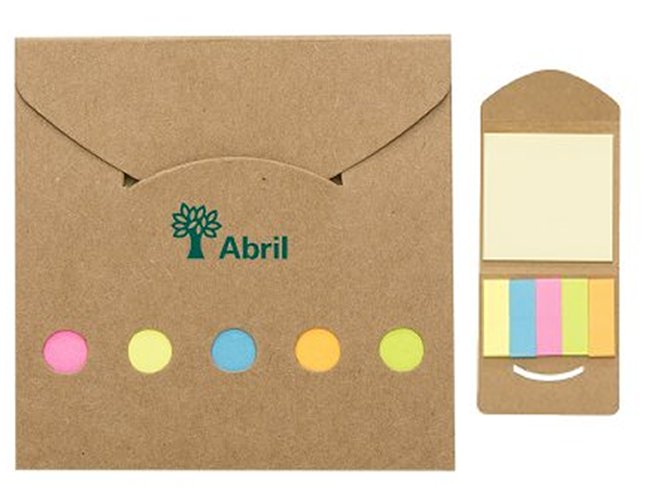 Bloco de Anota��es Ecol�gico + Post It 12398 Personalizado