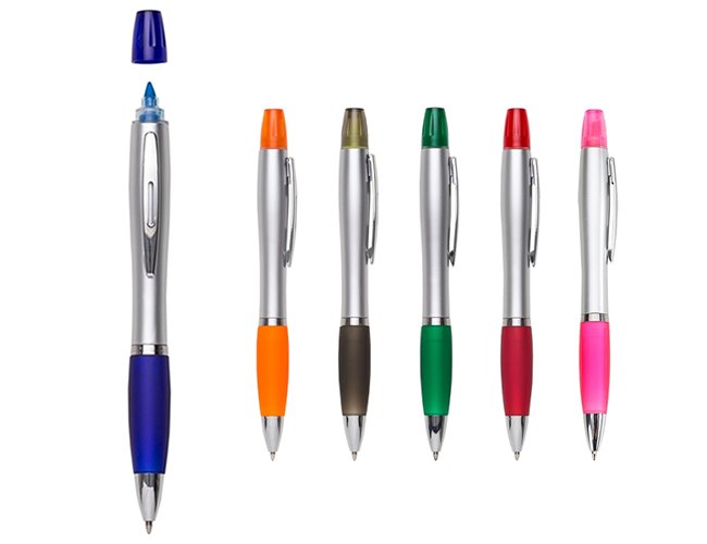 Caneta Pl�stica Marca Texto 0518M Personalizado