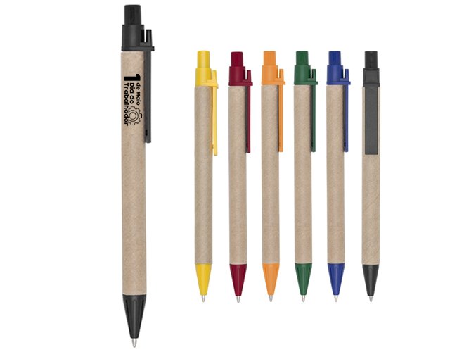 Caneta Ecol�gica Papel�o 002 Personalizada