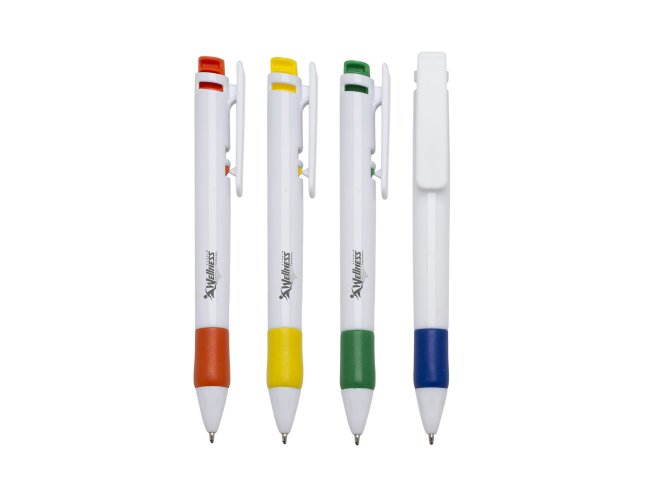 Caneta Pl�stica Emborrachada Personalizada 13190C