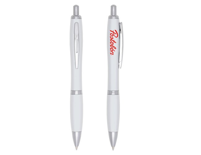 Caneta Pl�stica Personalizada 00518-BCO