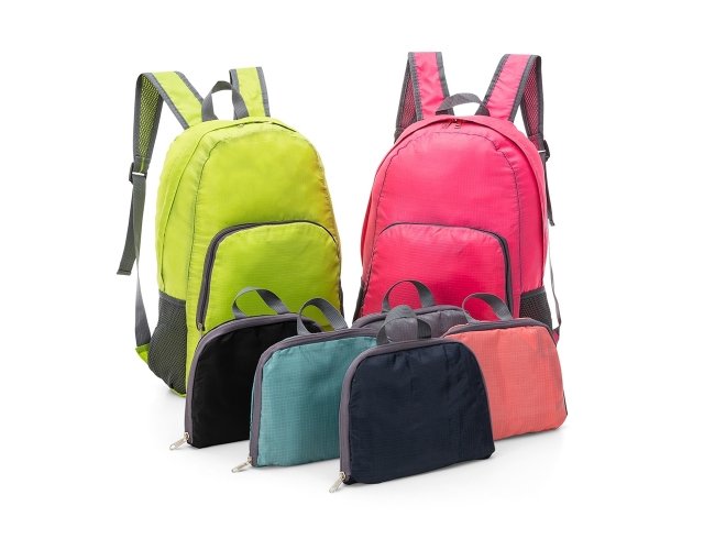 Mochila de Nylon Dobr�vel 18539 Personalizada