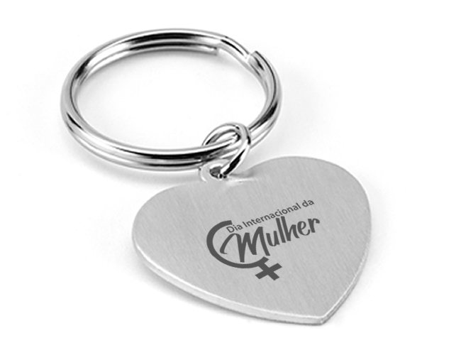 Chaveiro Coração 93159 Metal Personalizado para Brindes