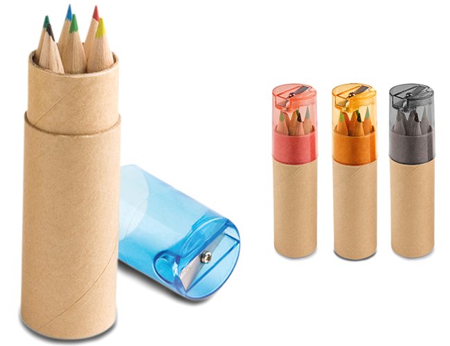 Caixa 6 Mini L�pis de Cor 91751 Personalizado