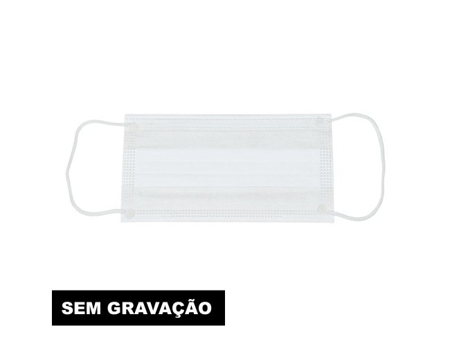 M�scara Descart�vel Camada Tripla com Clipe Nasal(SEM GRAVA��O) 11775