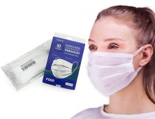 M�scara SMS Camada Tripla DESCART�VEL 14468