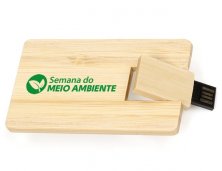 Pen Card Ecol�gico Bambu 4GB Personalizado 039