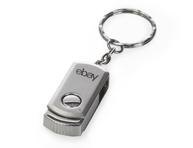 Mini Pen Drive de Metal Girat�rio 4GB Personalizado 029