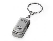 Mini Pen Drive de Metal Girat�rio 4GB Personalizado 029