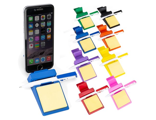 Suporte Pl�stico Celular com Caneta e Bloquinho 14007